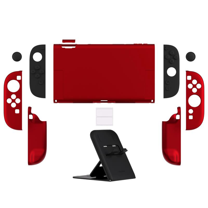 Playvital Hard Case for Nintendo Switch 2 with Extra Stand & Thumb Grip Caps | Split Design, Dockable Protective Full-Body Shell Cover for Nintendo Switch 2 | Solid Color Series, Cherry Blossoms Pink