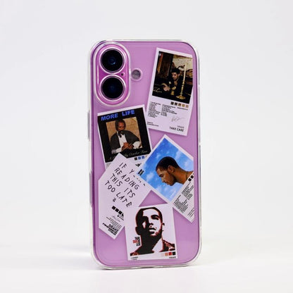 Compatible with Iphone 17/16/15/14/13/12/11/Pro Max/Pro/Plus/Air Cases Drake Rapper Album Cover Transparent Silicone Shockproof Phone Case Stylish and Trendy, Perfect as a Birthday or Holiday Gift for Family and Friends