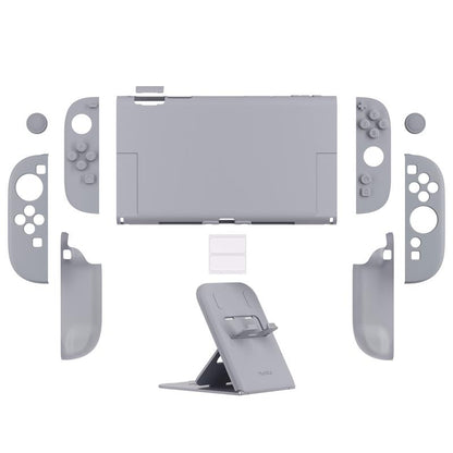 Playvital Hard Case for Nintendo Switch 2 with Extra Stand & Thumb Grip Caps | Split Design, Dockable Protective Full-Body Shell Cover for Nintendo Switch 2 | Solid Color Series, Cherry Blossoms Pink