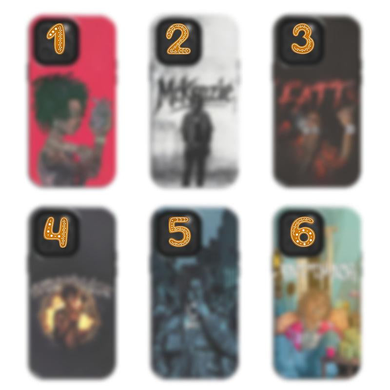 6 Styles Mc..Ken..Z.Ie Rapper Phone Case, Snipe Hunt Tour Phone Case, for Iphone 16 15 14 13 12 11 X SE, Samsung S25 S24 S23 S22 S21, Gift for Fans