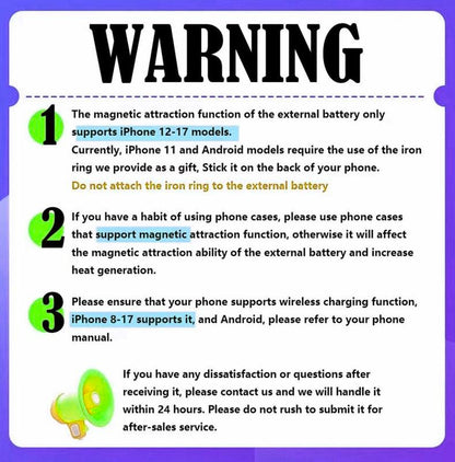 Magnetic Power Bank 10000Mah, Wireless Portable Charger for Iphone 16/15/14/13/12/Plus/Pro Max, Fast Charging Mag/Safe Battery Pack, USB Type-C, Compact & Lightweight