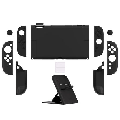 Playvital Hard Case for Nintendo Switch 2 with Extra Stand & Thumb Grip Caps | Split Design, Dockable Protective Full-Body Shell Cover for Nintendo Switch 2 | Solid Color Series, Cherry Blossoms Pink