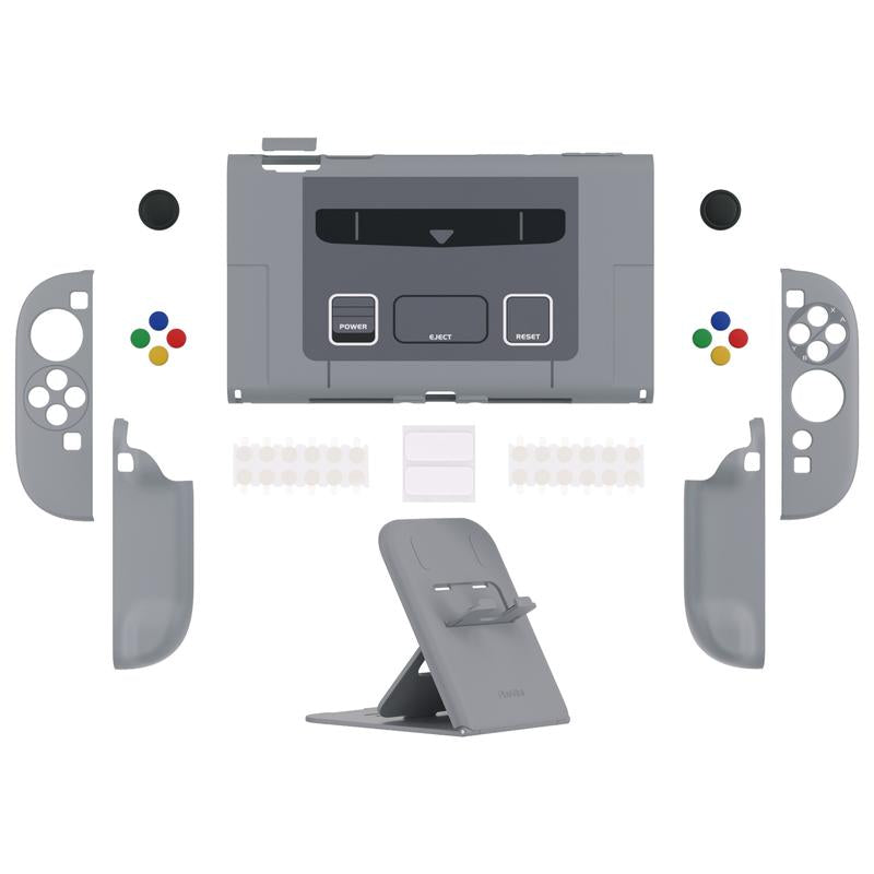 Playvital Hard Case for Nintendo Switch 2 with Extra Stand & Thumb Grip Caps | Split Design, Dockable Protective Full-Body Shell Cover for Nintendo Switch 2 | Solid Color Series, Cherry Blossoms Pink