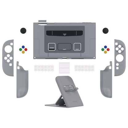 Playvital Hard Case for Nintendo Switch 2 with Extra Stand & Thumb Grip Caps | Split Design, Dockable Protective Full-Body Shell Cover for Nintendo Switch 2 | Solid Color Series, Cherry Blossoms Pink