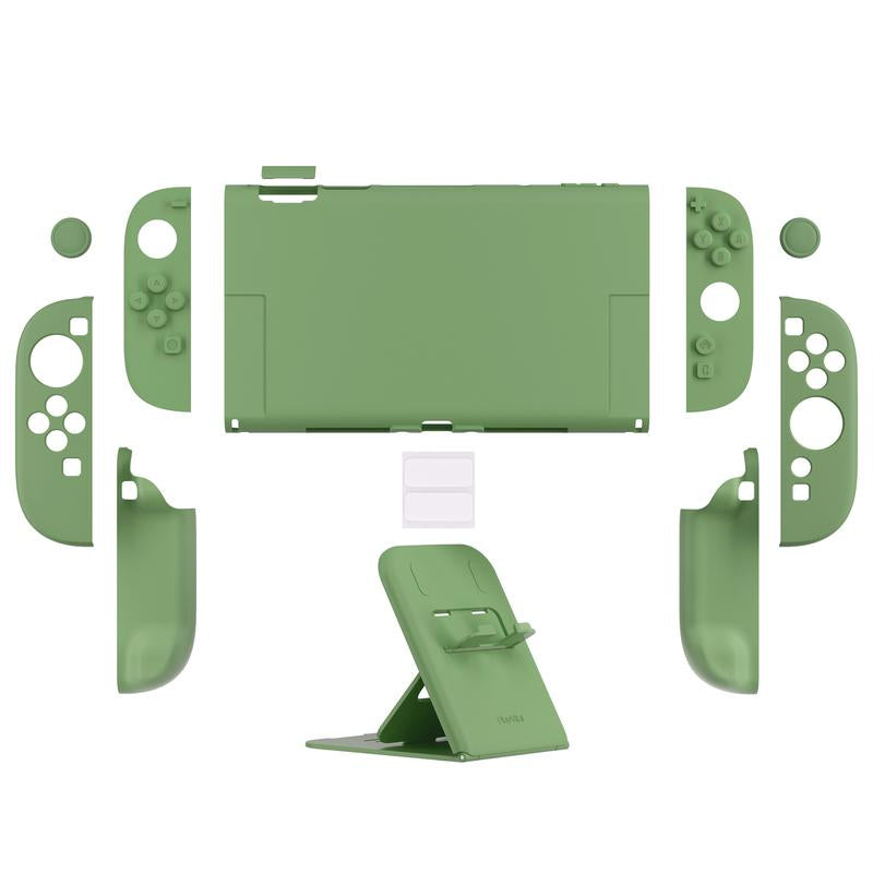 Playvital Hard Case for Nintendo Switch 2 with Extra Stand & Thumb Grip Caps | Split Design, Dockable Protective Full-Body Shell Cover for Nintendo Switch 2 | Solid Color Series, Cherry Blossoms Pink