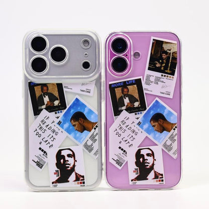 Compatible with Iphone 17/16/15/14/13/12/11/Pro Max/Pro/Plus/Air Cases Drake Rapper Album Cover Transparent Silicone Shockproof Phone Case Stylish and Trendy, Perfect as a Birthday or Holiday Gift for Family and Friends